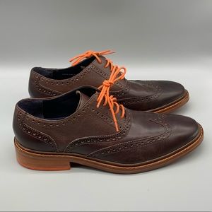 Cole Haan Colton Pebbled Dress 5-Eye Wing Tip 11M